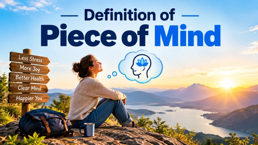 Definition of Piece of Mind