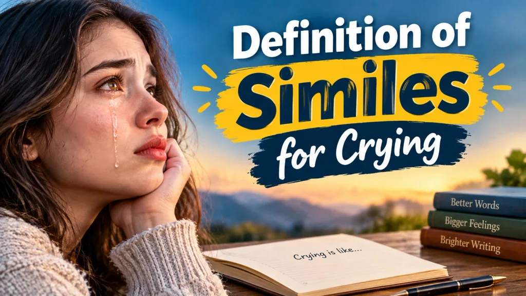 Definition of Similes for Crying