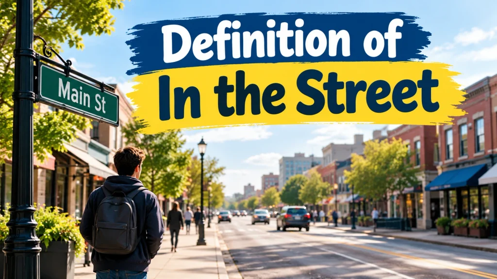 Definition of In the Street