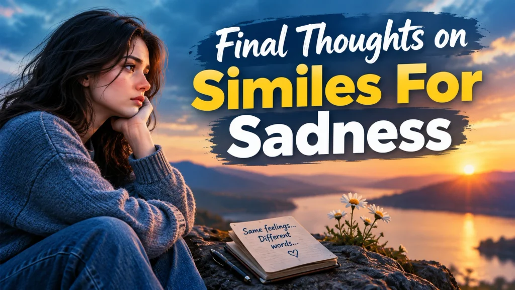 Final Thoughts on Similes For Sadness