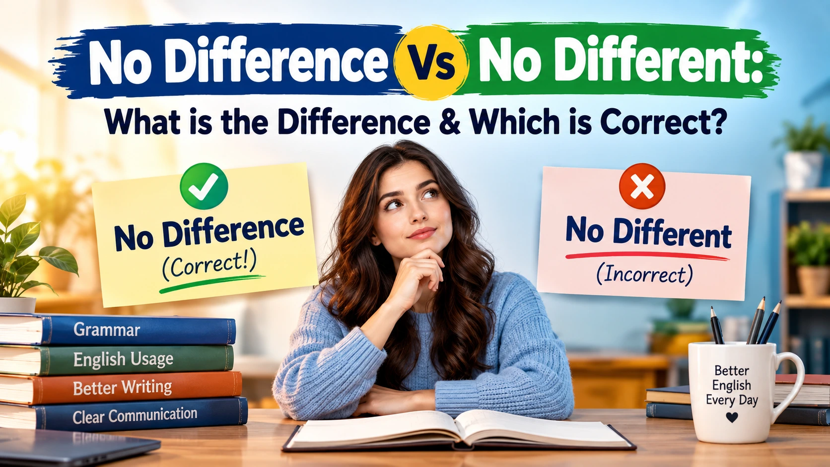 No Difference Vs No Different: What is the Difference & Which is Correct?