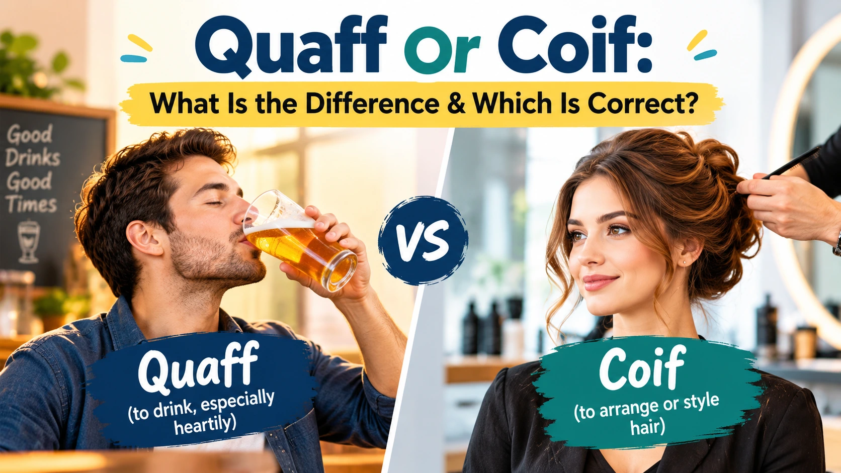 Quaff Or Coif: What Is the Difference & Which Is Correct?