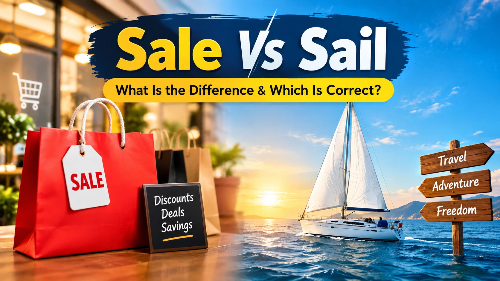 Sale Vs Sail: What Is the Difference & Which Is Correct?