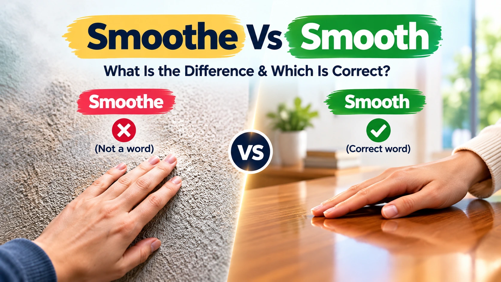 Smoothe Vs Smooth: What Is the Difference & Which Is Correct?