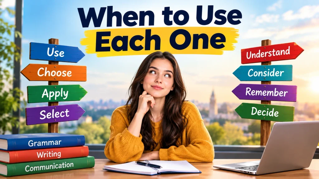 When to Use Each One