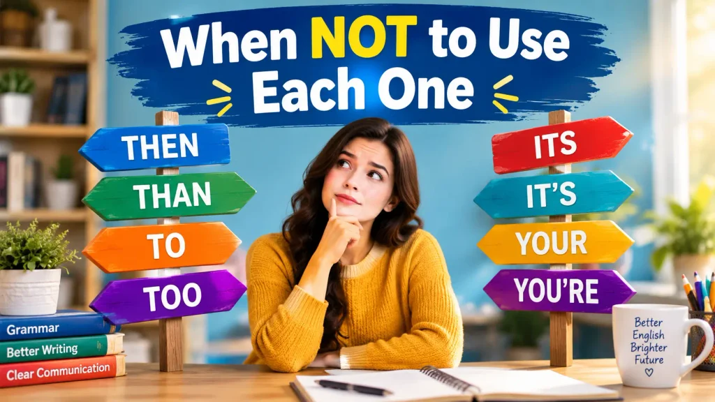 When NOT to Use Each One