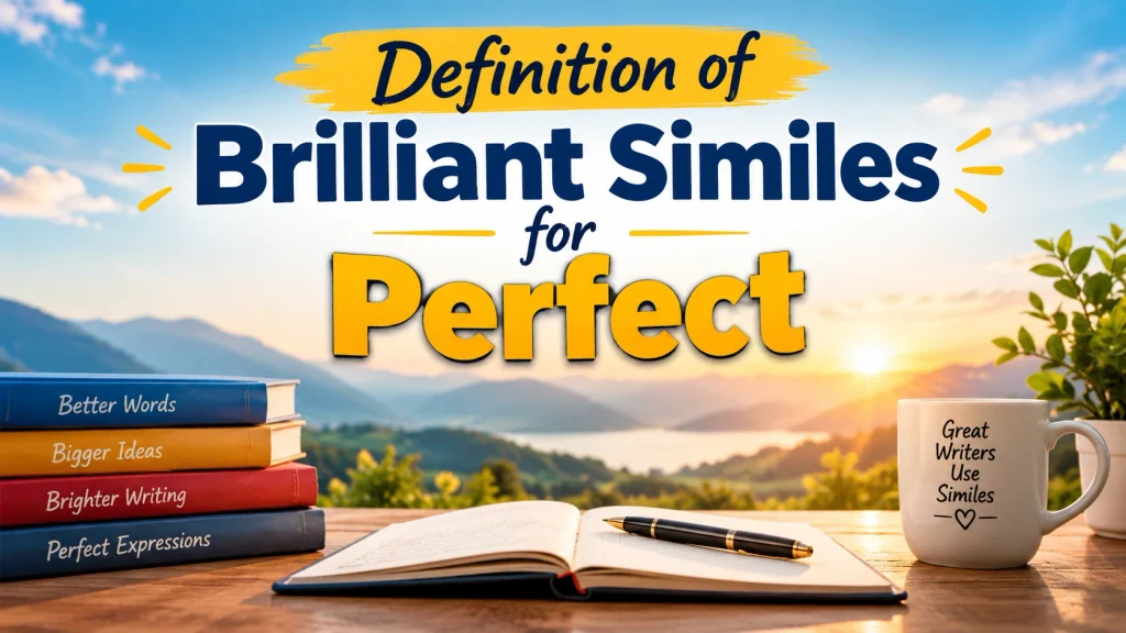 Definition of Brilliant Similes for Perfect